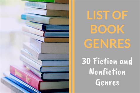List of Book Genres: 30 Fiction And Nonfiction Genres You Should Know