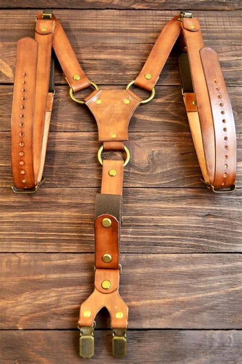 Mens Suspenders, leather suspenders, personalized gifts, Handmade Suspender, Wedding Groom ...