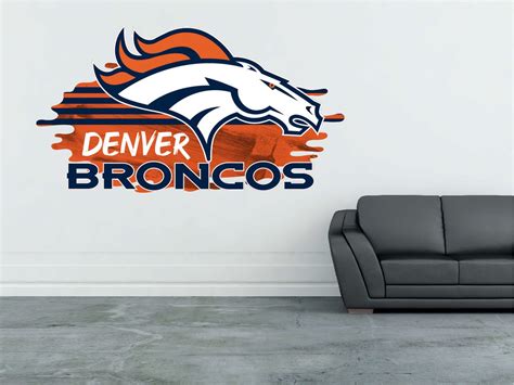 Denver Broncos Logo Wall Decal Sticker Home Decor Custom Vinyl | Etsy