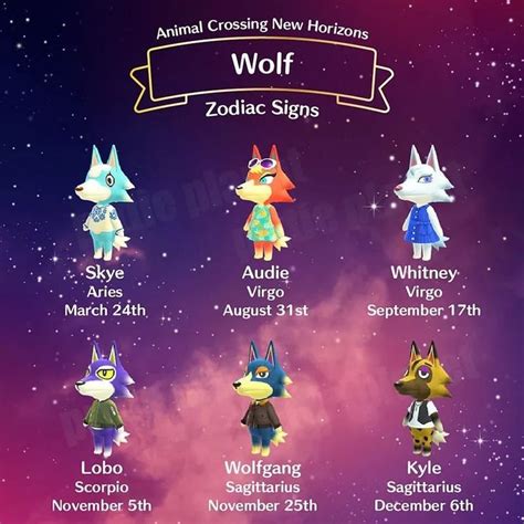 Animal Crossing Villagers Zodiac Signs - Animal Crossing Life's