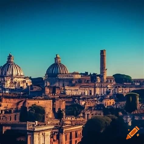 Ancient rome skyline