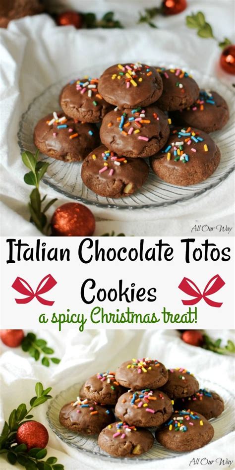 Christmas Italian Chocolate Toto Cookies | Recipe | Italian chocolate ...