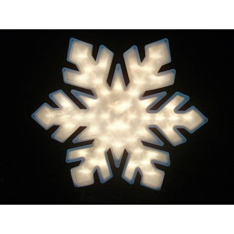 20" Lighted Snowflake Christmas Window Silhouette Decoration - Walmart ...