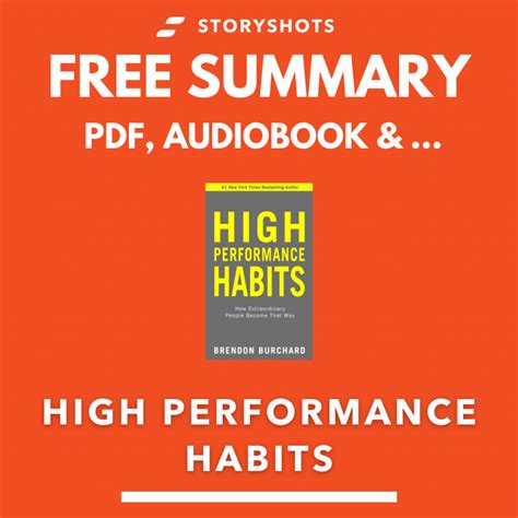 High Performance Habits Summary and Review | Brendon Burchard