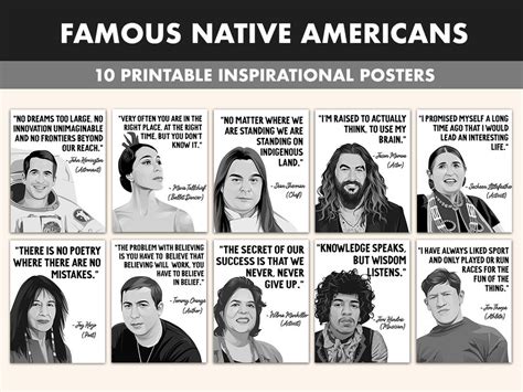 Native Americans Printable Posters 10 Native Americans Heritage Month Quote Posters for ...