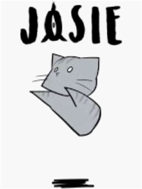 "Josie the half cat (scp-529)" Sticker by ajsdk | Redbubble