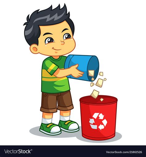 Throwing Away Trash Clipart