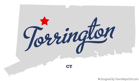 Map of Torrington, CT, Connecticut