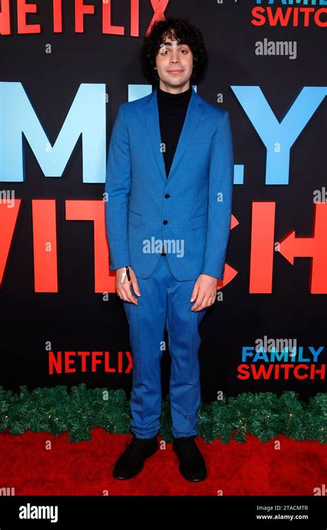 Los Angeles, Ca. 29th Nov, 2023. Cyrus Arnold at the Netflix LA premiere of Family Switch at AMC ...