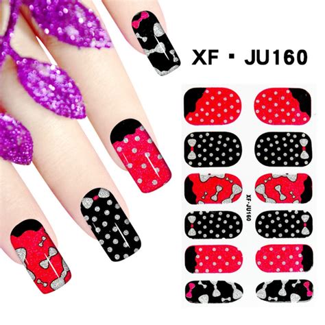 Cute Fashionable Full Nail Stickers Nail Art Decals Nail Manicure Tools ...