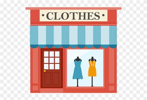 Places Clipart Restaurant Building - Clothes Shop - Free Transparent ...