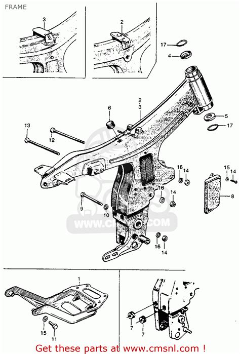 Honda S90 Super 1964 Usa Frame - schematic partsfiche