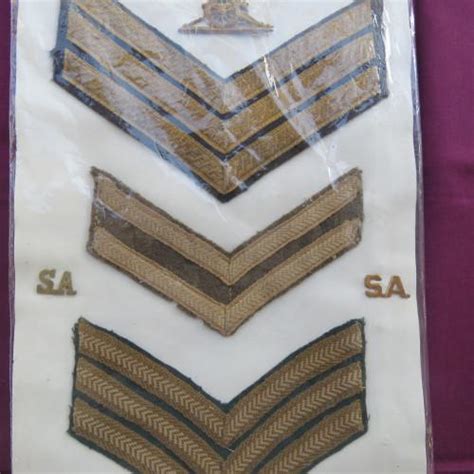 Sa army rank collection of 3 plus 5 army badges of ww2. all in South Africa | Clasf leisure