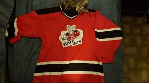 found an Albany River Rats jersey at goodwill! : hockeyjerseys