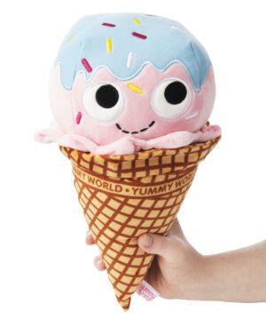 Waffle Cone Ice Cream Plush: A detachable ice cream cone plush.