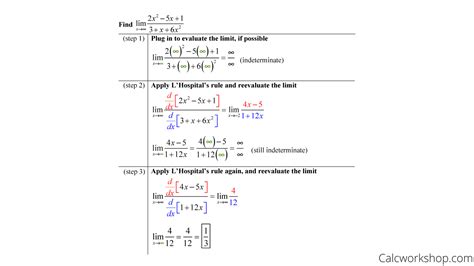 L'Hopital's Rule (How To w/ Step-by-Step Examples!)