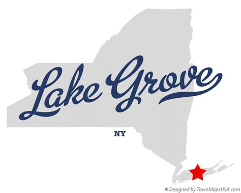 Map of Lake Grove, NY, New York