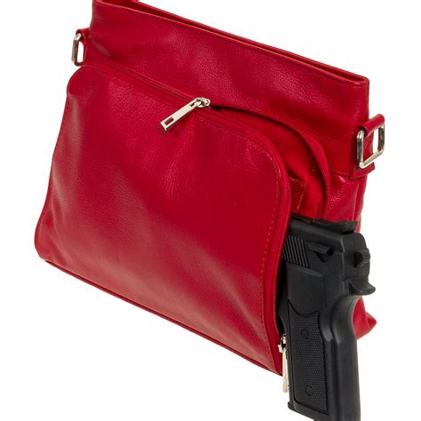 Leather Crossbody Concealed Carry Purse | semashow.com