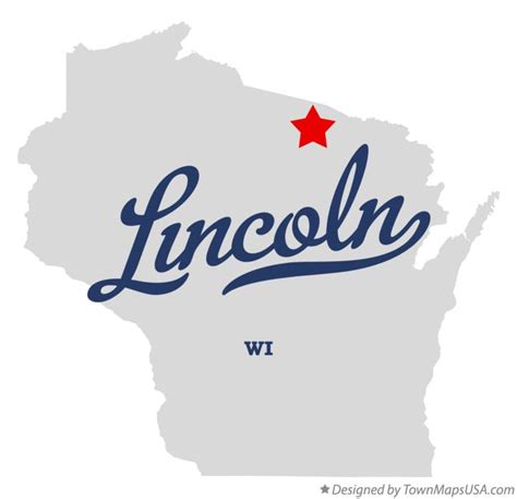 Map of Lincoln, Vilas County, WI, Wisconsin