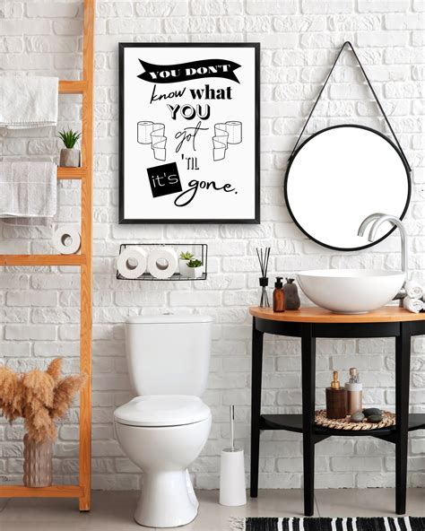 Don't Know What Ya Got Funny Bathroom Wall Art Funny - Etsy