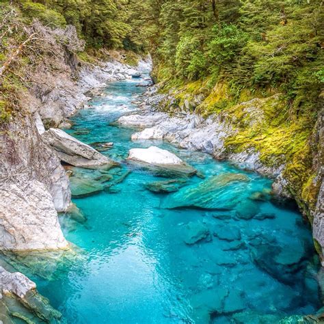 Blue Pools Walk, Mt Aspiring National Park, New Zealand — by Map Nomads ...