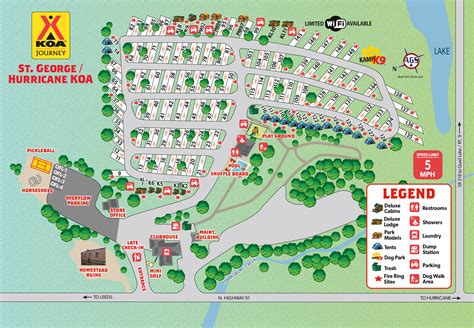 Hurricane, Utah Campground Map | St. George / Hurricane KOA Journey