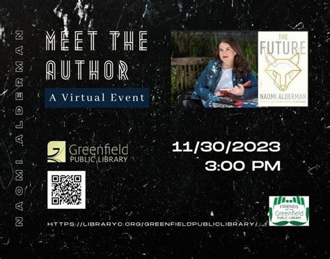 Virtual Author Talk: Naomi Alderman: "The Future" - Visit Greenfield, MA