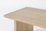 Voyage Natural Rectangular Wood 94" Trestle Dining Table With ...