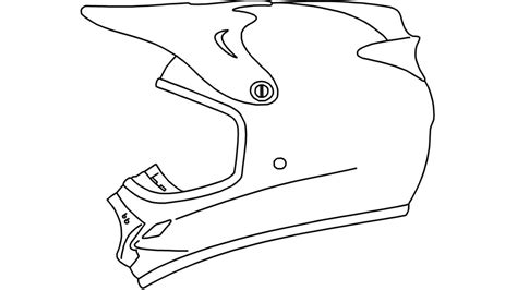 [43+] Simple Dirt Bike Helmet Drawing