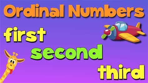A fun song I use to teach the ordinal numbers. Teach the difference ...