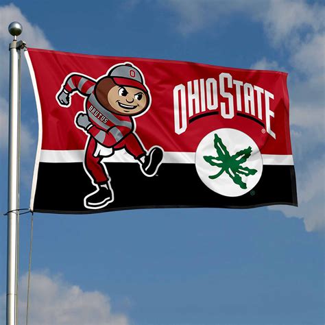 Ohio State Buckeyes Logo Flag - State Street Products