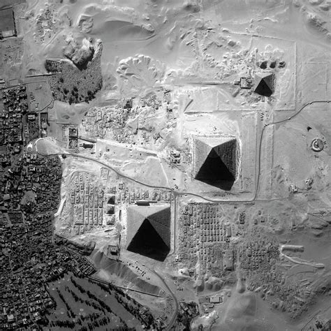 Pyramids At Giza Photograph by Space Imaging Europe/science Photo Library - Pixels