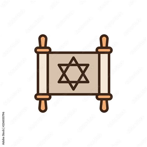 Jewish Torah Symbol