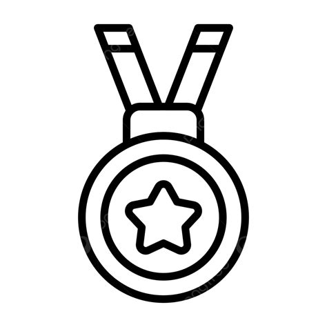 Award Line Icon Vector, Award Icon, Achievement, Award PNG and Vector with Transparent ...