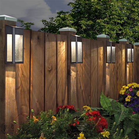 Paradise Solar LED Post Light Set, 4-pack | Solar fence lights, Fence ...