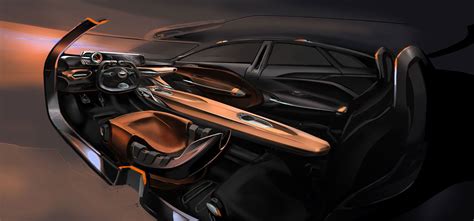 Genesis New York Concept Interior Design Sketch Render | New model car ...