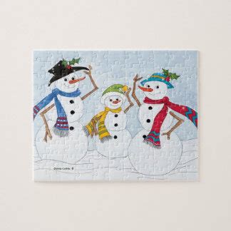 Snowman Jigsaw Puzzles | Zazzle