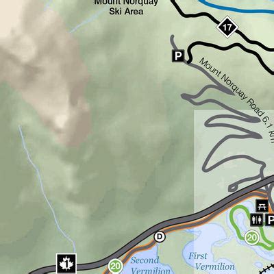 Banff National Park - Banff Biking Trails Map by Parks Canada | Avenza Maps