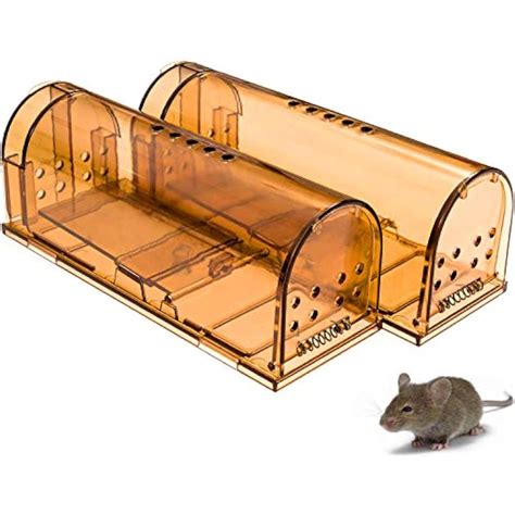 Original Humane Mouse Traps, Easy Set, Kids/Pets Safe, Reusable Indoor ...