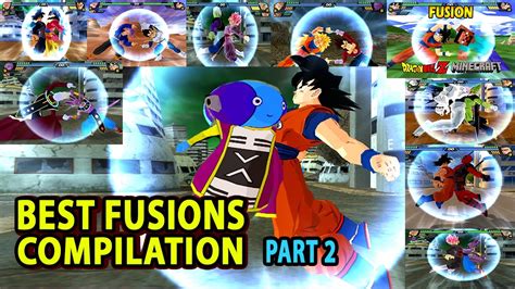 Dragon Ball Best Fusion Compilation PART 2 | BEST DBZ FUSIONS | DBZ Tenkaichi 3 (MOD) - YouTube