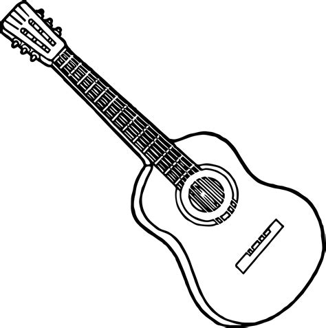 Electric Guitar Line Drawing at GetDrawings | Free download