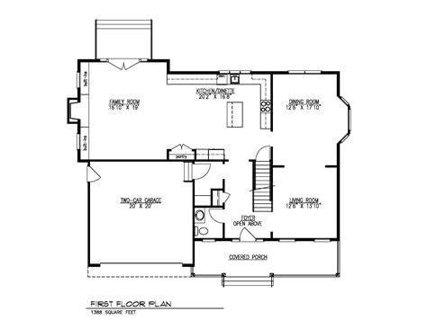 First Floor Plan - Premier Design Custom Homes