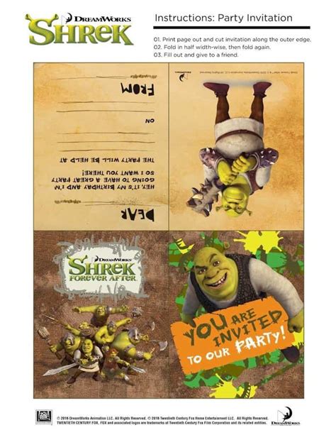 Shrek Party Games