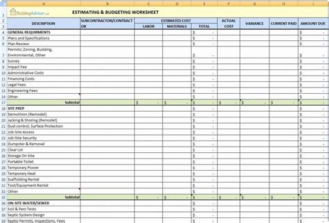 House Flipping Budget Worksheet - Sixteenth Streets