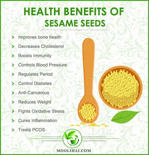 Health Benefits & Nutritional Values of Sesame Seeds - Moolihai.com