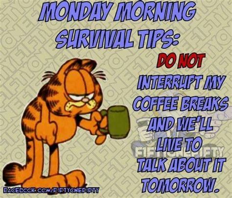 Morning quotes funny, Morning humor, Garfield quotes