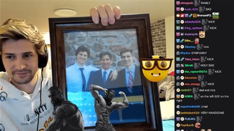 xQc shows his Photo with GIGACHAD Dad and brother, Nick with a nerd ...