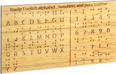 Braille Alphabet Board Wood Braille Fingerboard Qatar | Ubuy