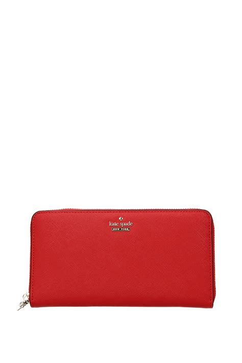 Kate Spade Red Wallets - Lyst