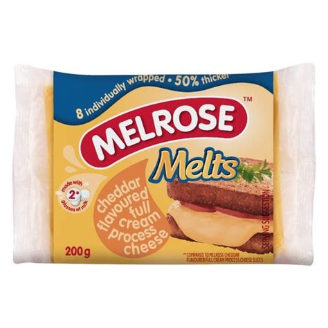 Melrose Melts Processed Cheddar Slices 200g | PnP